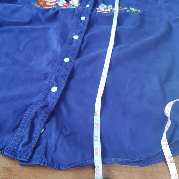 Vintage Disney Snow White and the Seven Dwarfs Button Down Shirt - Sz L - Picture 16 of 16